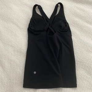 Black Lululemon Tank with built in bra